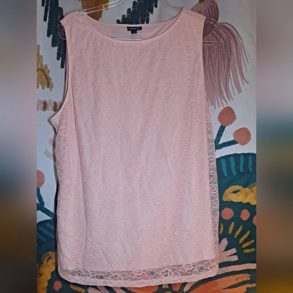 Torrid Blush Lace Top